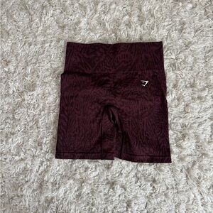 Gymshark Women's Athletic Shorts - Dark Maroon
